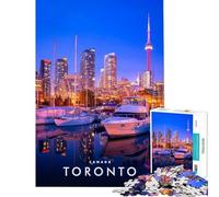 Puzzle per adulti da 1000 pezzi Toronto Canada Gioco rilassante ed educativo ideale come sfida o regalo di compleanno perfetto come decorazione da parete (dimensioni 50x75cm)