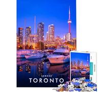 Puzzle per adulti da 1000 pezzi Toronto Canada gioco rompicapo gioco stimolante giocattolo divertente regalo vacanza a casa per passare il tempo (dimensioni 38x26cm)