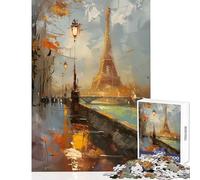 Puzzle per adulti da 1000 pezzi Torre Eiffel di Parigi Maestà giocattolo educativo regalo di compleanno gioco impossibile migliorare l'amore tra coppie dimensioni 50x75cm