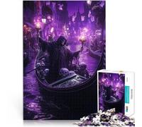 Puzzle per adulti da 1000 pezzi Traghettatore degli Inferi Fatto di legno，Adatto a partire dai 14 anni Gioco di decorazione della casa Donazione di opere d'arte。misurare：50x75cm