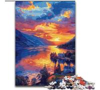 Puzzle per adulti da 1000 pezzi "Tramonto in città", puzzle in cartone, regalo per stimolare la mente, attività educativa per adolescenti, 1000 pezzi(26x38cm)