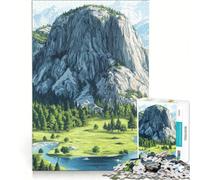 Puzzle per adulti da 1000 pezzi "Tranquilla fuga in montagna" gioco rompicapo assemblaggio di motivi ottimo regalo per gli appassionati di videogiochi 38x26cm