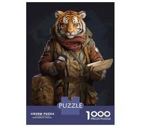 Puzzle Per Adulti Da 1000 Pezzi Travel Guide Tiger Puzzle Per Adulti Gioco Pratico Assemblaggio Del Modello Difficile Da Completare 52x38cm/1000pcs
