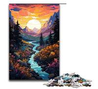 Puzzle per adulti da 1000 pezzi Trekking Through Beauty puzzle per adulti giochi in legno per famiglie regali di Natale e compleanno 75x50 cm