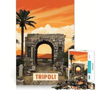 Puzzle per adulti da 1000 pezzi Tripoli Tight Cut, gioco divertente che stimola la mente e il tempo libero, ideale per compleanni (38x26cm)