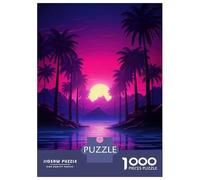Puzzle Per Adulti Da 1000 Pezzi Tropical Neon Dreams Puzzle Per Adulti Gioco Pratico Decorazione Perfetta Attività Divertenti A Casa 52x38cm/1000pcs