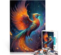 Puzzle per adulti da 1000 pezzi Uccello fenice mistico Fatto di legno，per età 14+ Migliorare la memoria Offerti come regali per tutta la famiglia。misurare：50x75cm/19.68x29.52pollice