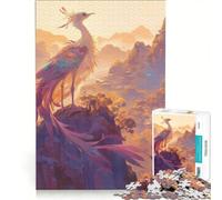 Puzzle per adulti da 1000 pezzi: Uccello mitologico sulla cima di una montagna gioco rilassante migliora la memoria compleanno e Natale 50x75cm