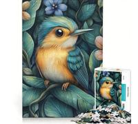 Puzzle per adulti da 1000 pezzi: uccello tra la vegetazione lussureggiante Un gioco pratico, divertente e spiritoso, perfetto anche come decorazione da scrivania 50x75cm