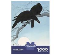 Puzzle Per Adulti Da 1000 Pezzi Ukiyo E Two Crows Puzzle Per Adulti Giochi Rilassanti Regalo Di Compleanno Difficile Da Completare 70x50cm/1000pcs