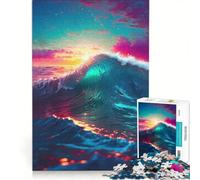 Puzzle per adulti da 1000 pezzi "Un balletto di onde", gioco rompicapo, difficile, ideale come regalo per tutta la famiglia 50x75cm