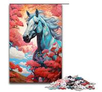 Puzzle per adulti da 1000 pezzi "Un cavallo corre nel cielo" gioco per famiglie antistress sfida difficile 75x50 cm