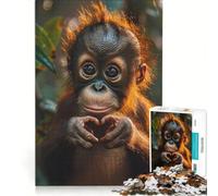 Puzzle per adulti da 1000 pezzi Un cuore per te, gioco rilassante, allena la mente e la mano, compleanni e altre occasioni 38x52cm