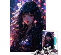 Puzzle per adulti da 1000 pezzi un incontro al neon difficile e stimolante gioco educativo e rilassante per ragazzi dai 14 anni in su (38x26cm)