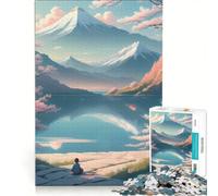 Puzzle per adulti da 1000 pezzi "Un ragazzo al lago", gioco rompicapo, difficile, ideale come regalo per tutta la famiglia 50x75cm
