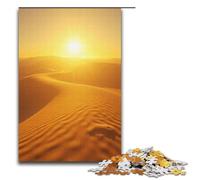 Puzzle per adulti da 1000 pezzi Un raggio di sole ha tinto le dune di sabbia color miele giocattoli per la decorazione della casa ideali come regali per tutta la famiglia 1000 pezzi (38x26 cm).