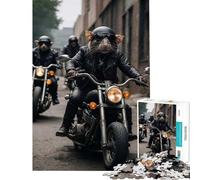 Puzzle per adulti da 1000 pezzi un topo in moto Gioco interattivo giocattolo avvincente per coltivare la pazienza ideale come regalo di Babbo Natale segreto o per passare il tempo durante le vacanze