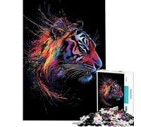 Puzzle per adulti da 1000 pezzi: una maestosa tigre Gioco interattivo decorazione perfetta compleanni e Natale (dimensioni 50x75cm)