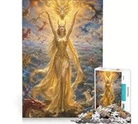 Puzzle per adulti da 1000 pezzi "Una nuova terra ti aspetta" gioco educativo decorazione per la casa ideale come regalo 38x52cm