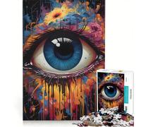 Puzzle per adulti da 1000 pezzi un'esplosione di colori fantasiosa Gioco pratico divertente e umoristico Collezione d'artista Belle Arti 50x75cm