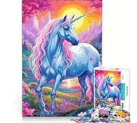 Puzzle per adulti da 1000 pezzi Unicorno magico giocattolo educativo difficile e stimolante per rafforzare l'amore tra le coppie 38x26cm