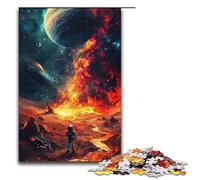 Puzzle per adulti da 1000 pezzi universo colorato pianeta puzzle per adulti puzzle in legno giochi per famiglie regali di Natale e compleanno 1000 pezzi (75x50 cm)