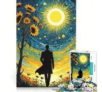 Puzzle per adulti da 1000 pezzi: Uomo che cammina verso il sole gioco educativo per divertimento in famiglia collezione d'artista belle arti 50x75cm