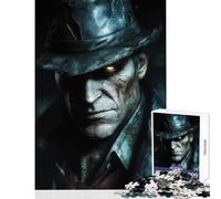 Puzzle per adulti da 1000 pezzi uomo misterioso con cappello decorazione per la casa giocattoli regalo per compleanni giochi per famiglie migliorare l'amore tra coppie dimensioni 50x75cm