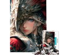 Puzzle per adulti da 1000 pezzi Valchiria Angelo della Guerra per compleanno Natale Gioco difficile per famiglie Adatto a persone dai 14 anni in su (38x52cm)