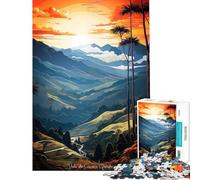Puzzle per adulti da 1000 pezzi Valle De Cocora Quindo per compleanno Natale gioco difficile per famiglie adatto a persone dai 14 anni in su (38x52cm)