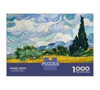 Puzzle Per Adulti Da 1000 Pezzi Van Gogh Wheat Field Puzzle Giochi Rilassanti Sfida Difficile Regali Unici Per Compleanno E Natale 70x50cm/1000pcs