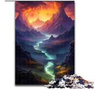 Puzzle per adulti da 1000 pezzi "Vasto paesaggio fuso" Puzzle in cartone, regalo perfetto per compleanni, feste e decorazioni per la casa 1000 pezzi(26x38cm)