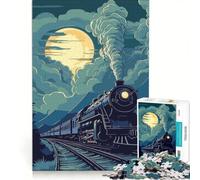 Puzzle per adulti da 1000 pezzi vecchio treno giocattolo educativo difficile e stimolante per rafforzare l'amore tra le coppie 50x75cm