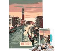 Puzzle per adulti da 1000 pezzi Venezia Un gioco avvincente per coltivare la pazienza divertente e istruttivo ideale come regalo di compleanno (dimensioni 38x52cm)