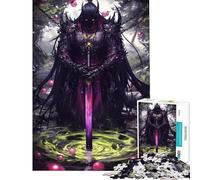 Puzzle per adulti da 1000 pezzi verde magico samurai difficile e stimolante antistress giocattolo decorativo per la casa adatto a partire dai 14 anni (38x26cm)