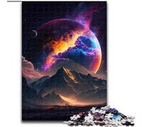 Puzzle per adulti da 1000 pezzi, vetta mistica della montagna, ideale come regalo di compleanno o per le feste, gioco da tavolo (dimensioni 26x38cm)