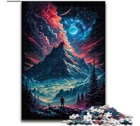 Puzzle per adulti da 1000 pezzi, vetta mistica della montagna, puzzle da 1000 pezzi, rompicapo impegnativo per adolescenti, divertimento per famiglie, regalo fai da te per la casa (dimensioni 50x75cm)