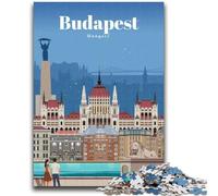 Puzzle per adulti da 1000 pezzi, Viaggio a Budapest, Puzzle da 1000 pezzi, Antistress, Sfida difficile, Decorazioni per la casa e regali unici (50x75cm)