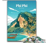 Puzzle per adulti da 1000 pezzi, viaggio a Phi Phi, apprendimento educativo, ideale come regalo per tutta la famiglia, 75x100cm