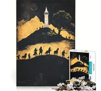 Puzzle per adulti da 1000 pezzi: Viaggio fantastico alla torre, gioco pratico, divertente e umoristico, collezione d'artista, belle arti 38x26cm