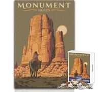 Puzzle per adulti da 1000 pezzi, Viaggio nella Monument Valley, Gioco stimolante, Giocattoli, Regali per donne, Regali di compleanno, Dimensioni 38x52cm