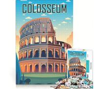 Puzzle per adulti da 1000 pezzi: Viaggio nell'antica Roma gioco rilassante allena la mente e la mano compleanno e Natale 38x52cm