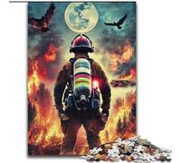 Puzzle per adulti da 1000 pezzi Vigile del fuoco Puzzle da 1000 pezzi per adulti Regalo fai da te Adatto per la decorazione di casa Soggiorno Ufficio (dimensioni 26x38cm)