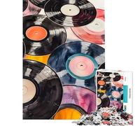 Puzzle per adulti da 1000 pezzi vinile percorso a zig-zag sfida educativa sfida difficile gioco divertente per ragazzi dai 14 anni in su (38x26cm)