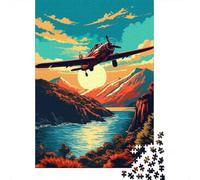 Puzzle Per Adulti Da 1000 Pezzi Vintage Airplane Adventure Puzzle Per Adolescenti Giocattoli Fai Da Te Un'opera D'arte Offerta Come Regalo Per Tutta La Famiglia 38x26cm/1000pcs