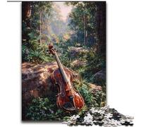 Puzzle per adulti da 1000 pezzi "Violino nella foresta" Puzzle da 1000 pezzi per il divertimento in famiglia, perfetto per le vacanze e le serate di gioco interattive (dimensioni 26x38cm)