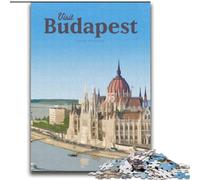 Puzzle per adulti da 1000 pezzi "Visita Budapest", antistress con pezzi completamente interconnessi di forma casuale, per bambini dai 14 anni in su, 75x100cm