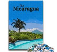 Puzzle per adulti da 1000 pezzi Visita il Nicaragua Antistress Sfida difficile Rafforza l'amore tra coppie (dimensioni 38x26cm)