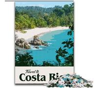 Puzzle per adulti da 1000 pezzi Visita la Costa Rica, per bambini dai 14 anni in su, gioco educativo, sfida, regalo per compleanni, 26x38cm