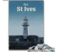 Puzzle per adulti da 1000 pezzi Visita St Ives Gioco educativo per famiglie con pezzi completamente interconnessi di forma casuale (26x38cm) 1000 pezzi